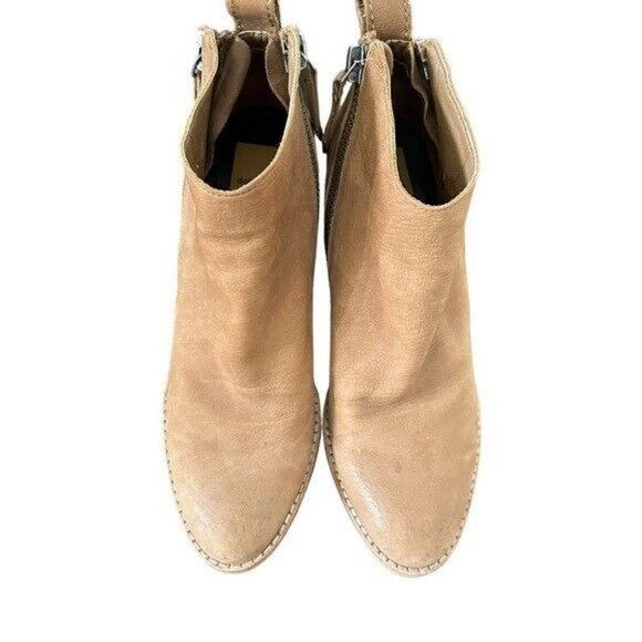 Dolce Vita Jaeger Teak Brown Nubuck Booties Women’s Size 7 - Picture 6 of 11